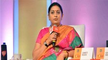 Smriti Irani slams Congress over farm laws