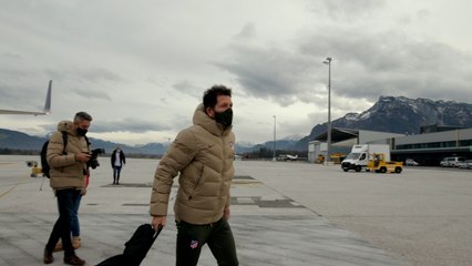 El Atlético llega a Austria para jugar el partido de Champions ante el Salzburgo