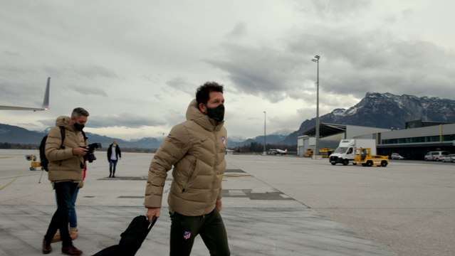 El Atlético llega a Austria para jugar el partido de Champions ante el Salzburgo