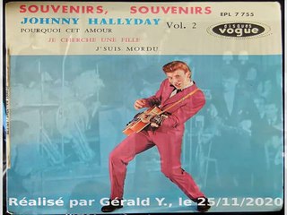 Johnny Hallyday_Souvenirs, souvenirs (Barbara Evans_Souvenirs)(Clip 1960)karaoké