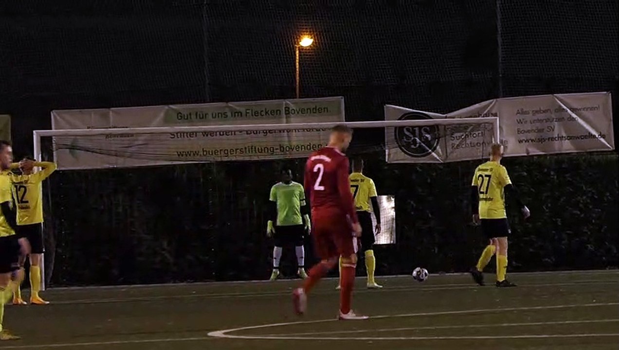 Der Sieg-Treffer für den Bovender SV durch Dominik Aigboboh gegen Sparta