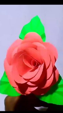 Craft paper rose | Diy paper rose |flower making with paper