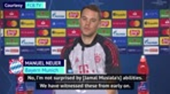 Neuer 'not surprised' by youngster Musiala's talents