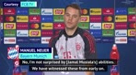 Neuer 'not surprised' by youngster Musiala's talents