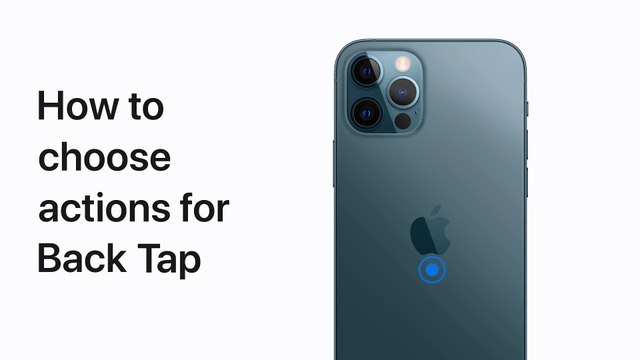 Comment paramétrer Toucher le dos de l'appareil sur son iPhone et iPod touch — Apple Support