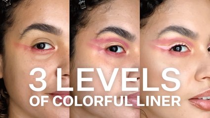 How To Create 3 Versions Of A Colorful Liner Makeup Look