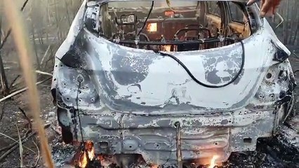 CARRO ENCONTRADO QUEIMADO DENTRO DE CANAVIAL NO CONDE