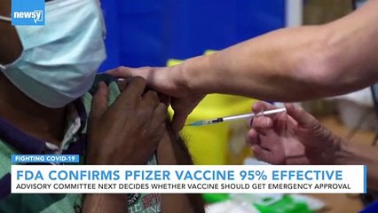 FDA Finds Pfizer-BioNTech COVID Vaccine Candidate Is 95% Effective