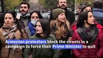 Armenian police arrest protesters during 'disobedience' drive to unseat PM