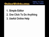 Easy Website Builder at OnlineWeb4u.com - Why it's so easy