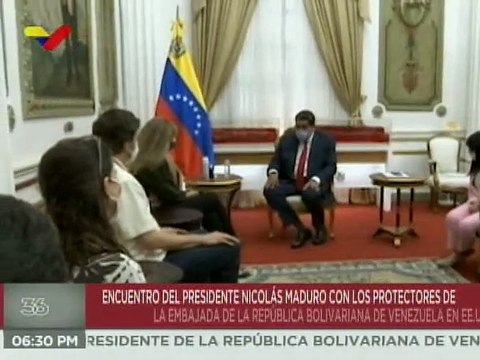 Jefe de Estado recibe a integrantes del colectivo de protectores de la Embajada de Venezuela en EEUU recibe a integrantes del colectivo de protectores de la Embajada de Venezuela en EE.UU