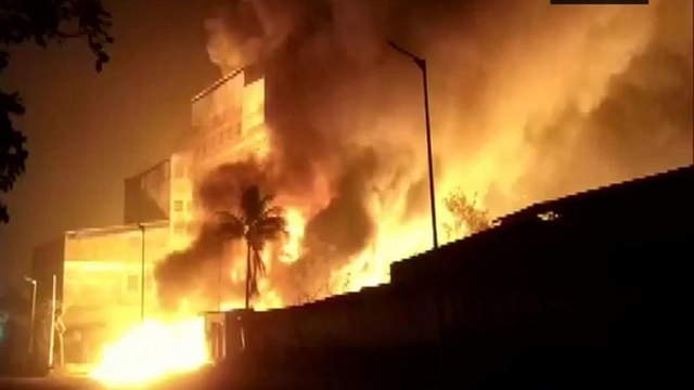 Massive fire broke out at chemical factory in Ahmedabad
