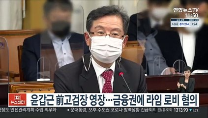 윤갑근 前고검장 영장…금융권에 라임 로비 혐의
