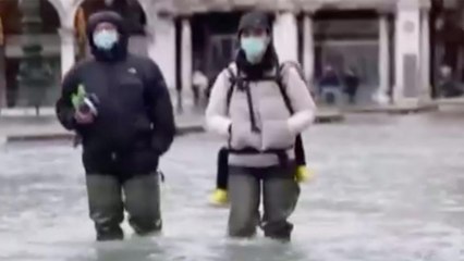 Venice underwater after heavy rain