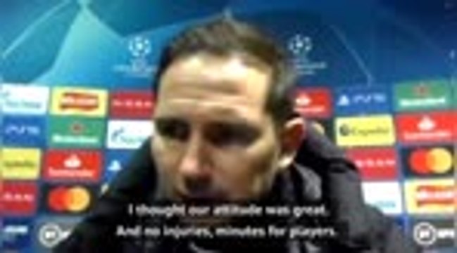 Lampard pleased with Chelsea youngsters' attitude