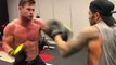 Chris Hemsworth boxing, surfing and bodybuilding training for THOR 4 LOVE AND THUNDER