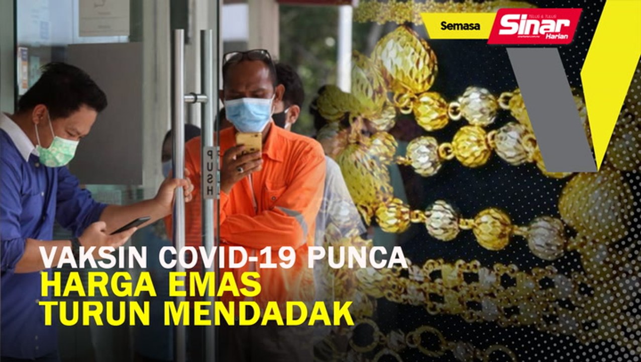 Vaksin Covid-19 punca harga emas turun mendadak