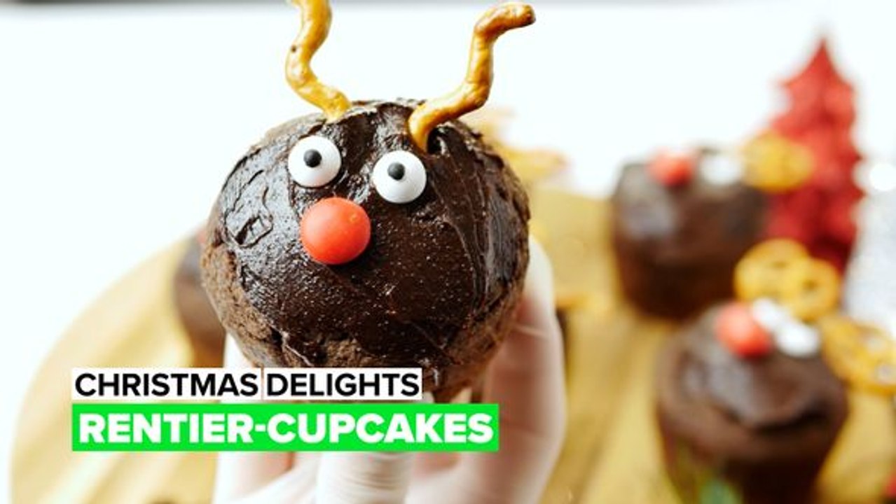 Christmas delights: Rentier-Cupcakes
