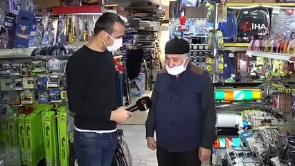 Eczane çalışanı, yaşlı adamı kaldırıma böyle fırlattı