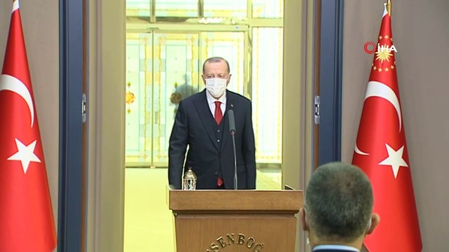 Cumhurbaşkanı Erdoğan: 'Tüm Türk dünyası 30 yıllık haksızlığa son verilmesinin sevincini yaşıyor. Canları pahasına Karabağ'ı işgalden kurtaran şehitlere Alllah'tan rahmet diliyorum. Karabağ'ın özgürlüğüne kavuşmasına katkı sağladık'