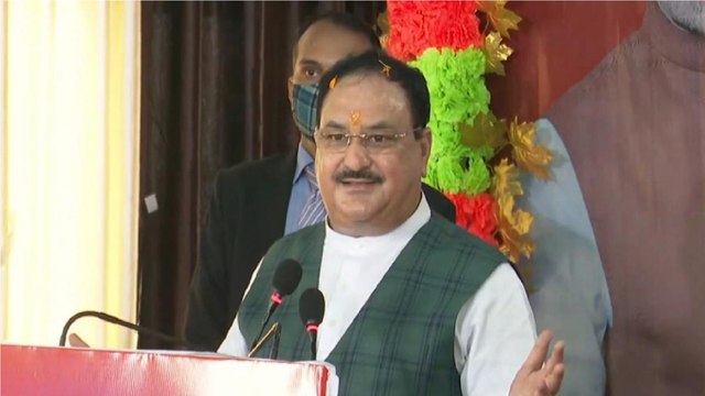 JP Nadda receives grand welcome at Kolkata airport