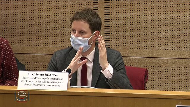 Mercredi 28 octobre 2020 Négociations en vue d'un nouveau partenariat Union européenne-Royaume-Uni - Audition de M. Clément Beaune, secrétaire d'État chargé des affaires européennes