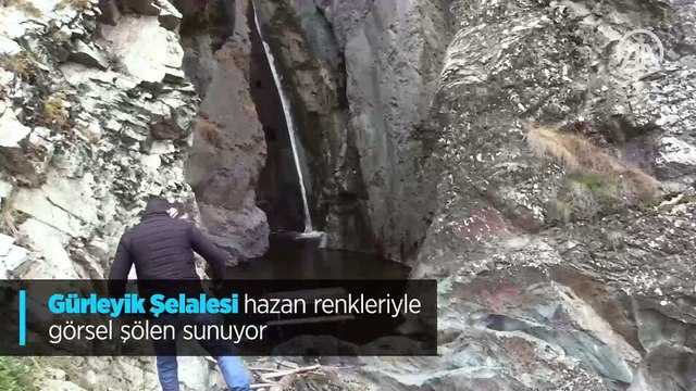 Gürleyik Şelalesi hazan renkleriyle görsel şölen sunuyor
