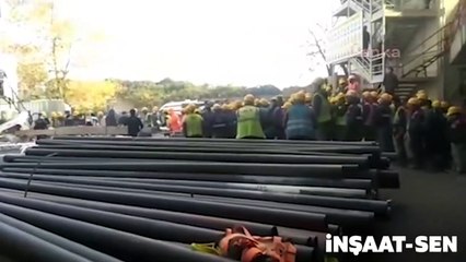 Koronavirüs hiçe sayıldı! Şantiyede mangal partisi!