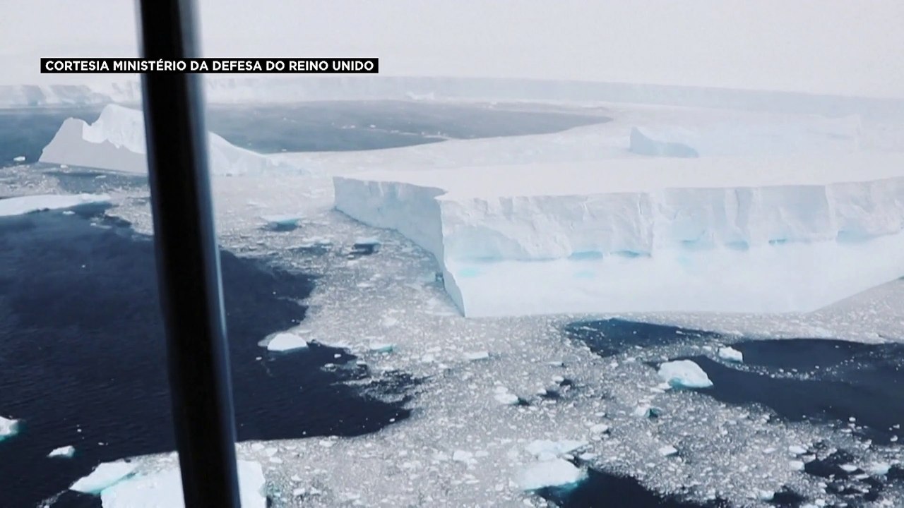 Ilha britânica ameaçada pelo maior icebergue do mundo