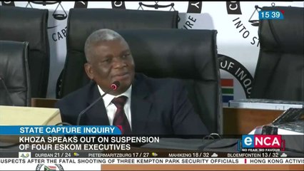 Khoza speaks out on suspension of four Eskom executives