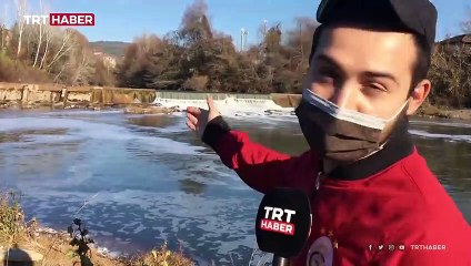 Bartın Irmağı'nda oluşan köpük paniğe neden oldu