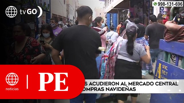 Miles de personas acudieron al mercado central para realizar compras navideñas | Primera Edición