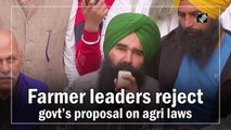 Farmer leaders reject govt's proposal on farm laws