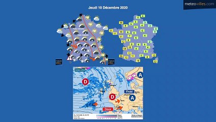 bulletin météo du mercredi 9 décembre 2020