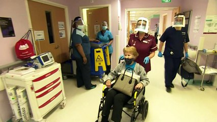 First person to receive Covid-19 vaccine leaves hospital