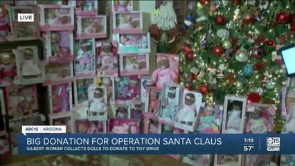 Valley woman donates over 100 baby dolls to Operation Santa Claus