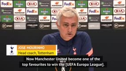 Download Video: Mourinho names Man United as 'top favourites' for Europa League title