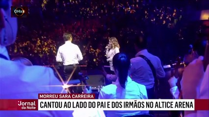 Sara Carreira - cresceu entre artistas e há dois anos tinha iniciado uma carreira na música