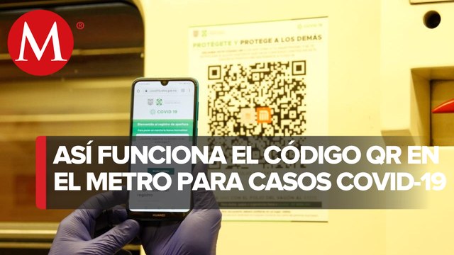 Metro de CdMx coloca registro con Código QR en estaciones y trenes de Línea 2 por covid-19