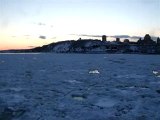 Le fleuve St-Laurent en hiver