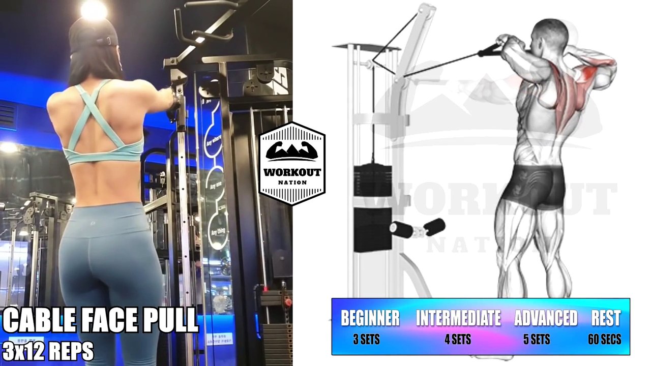 5 BACK EXERCISES YOU SHOULD DO - FULL BACK WORKOUT PROGRAM - WORKOUT FOR WOMEN