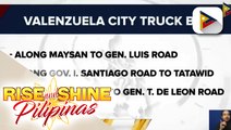 Truck ban sa Valenzuela City, muling ipatutupad sa December 14