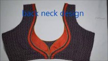 Beautiful Paan gala blouse back neck design cutting and stitching