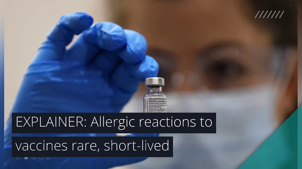 EXPLAINER: Allergic reactions to vaccines rare, short-lived, and other top stories in health from December 10, 2020.