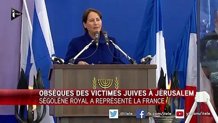 Discours de Madame Ségolène Royal, Ministre, au nom du Gouvernement français, aux obsèques des victimes de l’attentat antisémite commis le 9 janvier à Paris