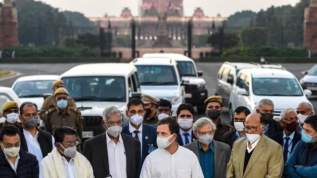 Opposition party leaders meet President Kovind, seek repeal of farm laws