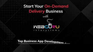 Mobile App Development for Online Order & Delivery Service