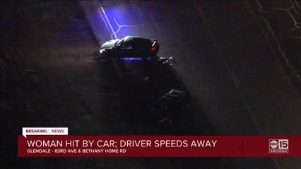 Woman hit by hit-and-run driver in Gledale