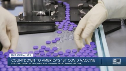 Arizona expected to receive 383,000 coronavirus vaccine doses by end of year