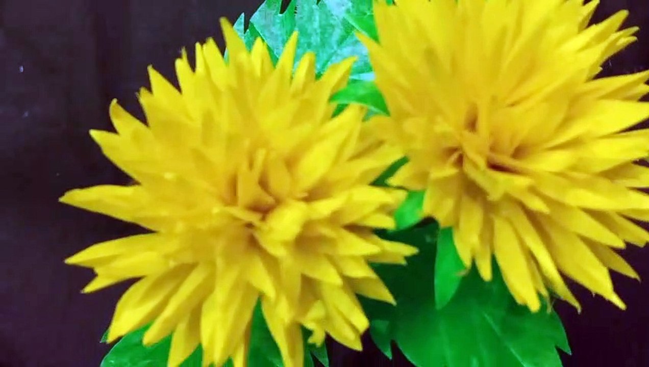 DIY Easy Flower Making Using Plastic Bag Paper Craft DIY Reused Idea